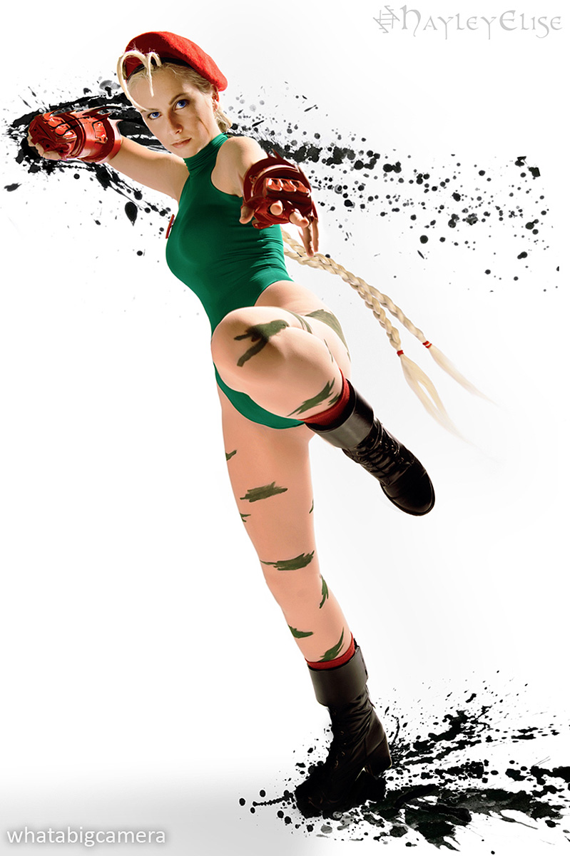 Cammy White cosplay from Capcom's Street Fighter video game