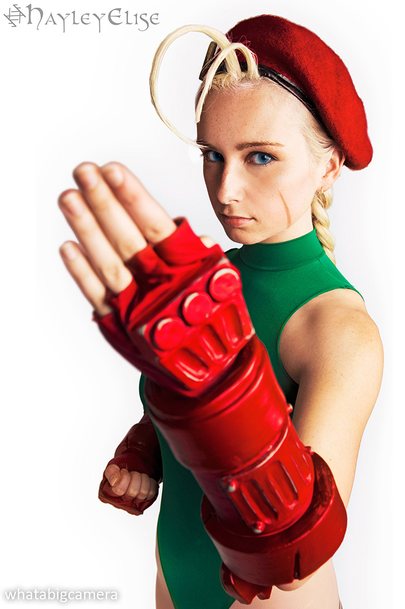 Cammy White cosplay from Capcom's Street Fighter video game